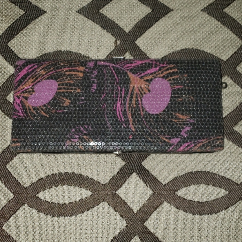 Peacock feathers wallet